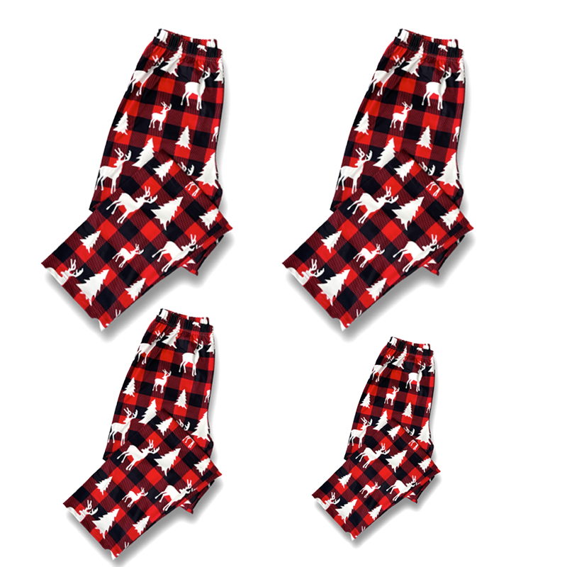 Full Size Christmas Plaid Family Matching Pajama Pants