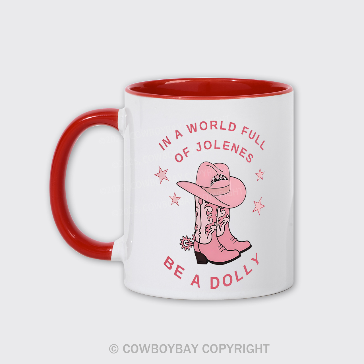  Pink Cowboy Hat And Boots Mug