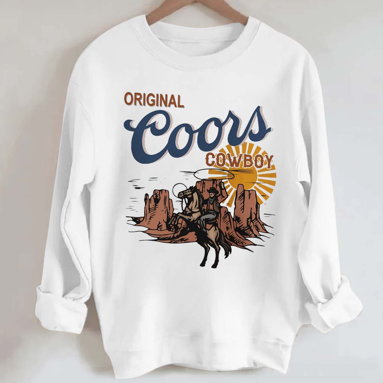 Retro Coors Cowboy Sweatshirt