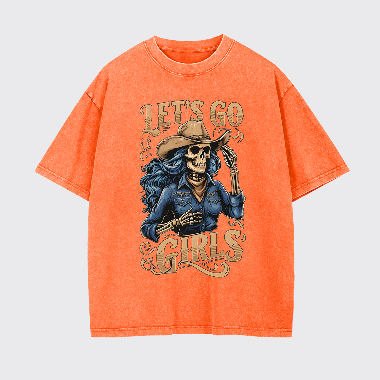 Let's Go Girls Creepy Cowgirl Garment-dye Tees