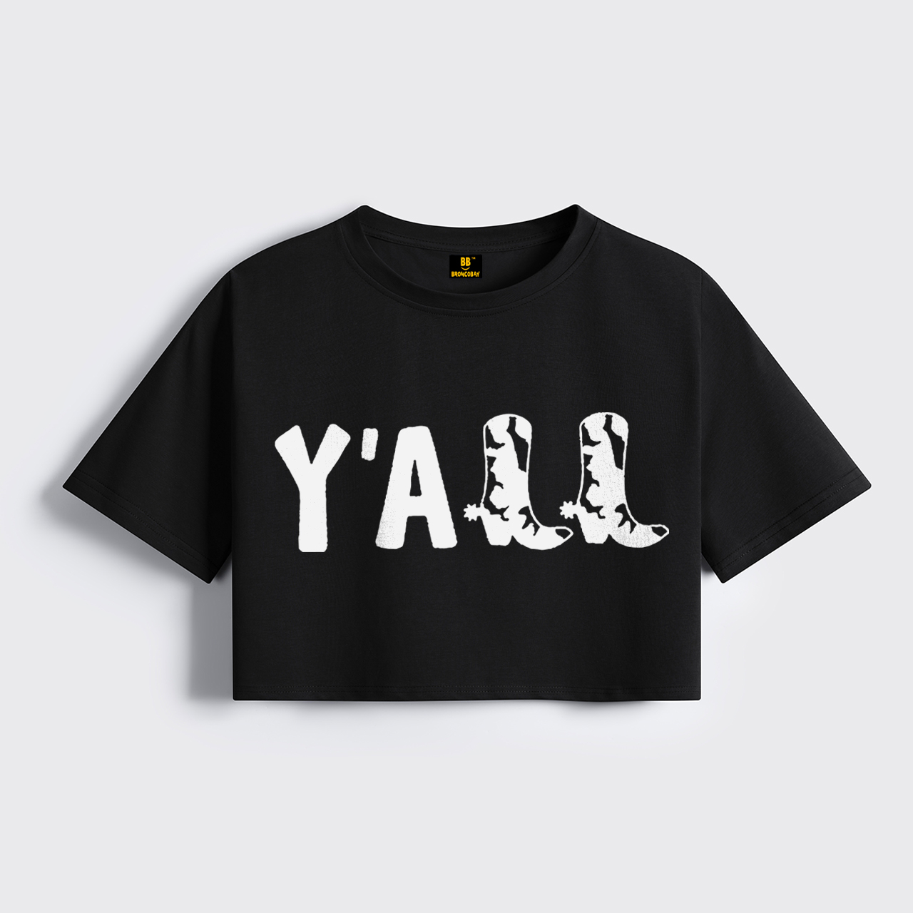 Y'all Boots Cropped Boxy Tee