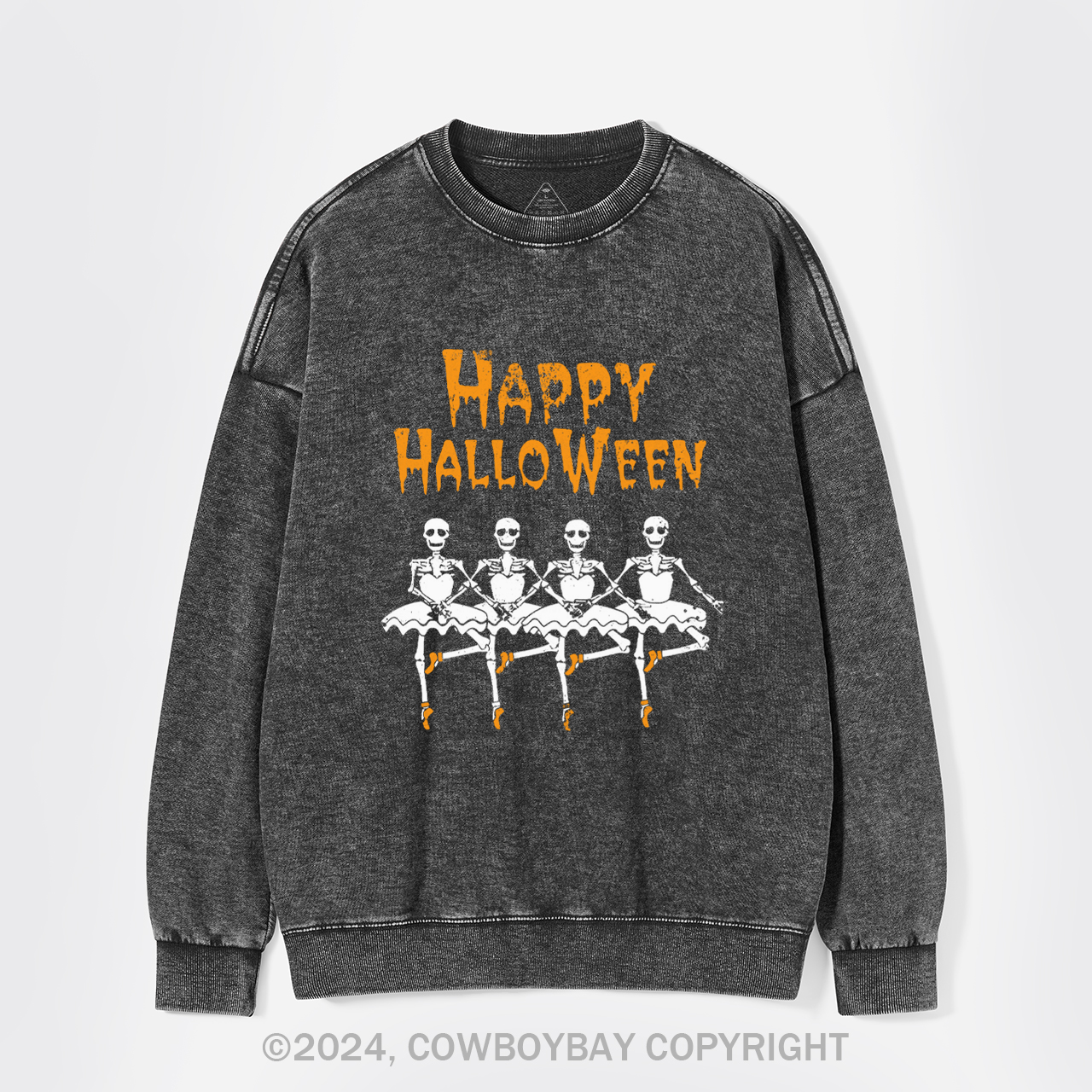 Halloween Ballerinas Washed Sweatshirts