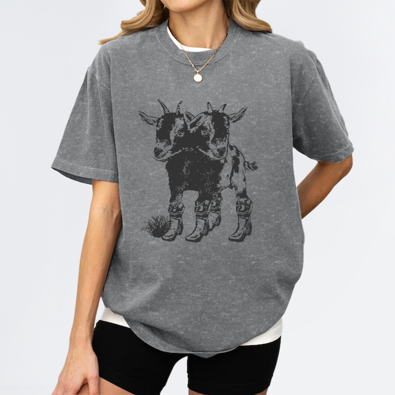 Two Headed Goat Garment-dye Tees