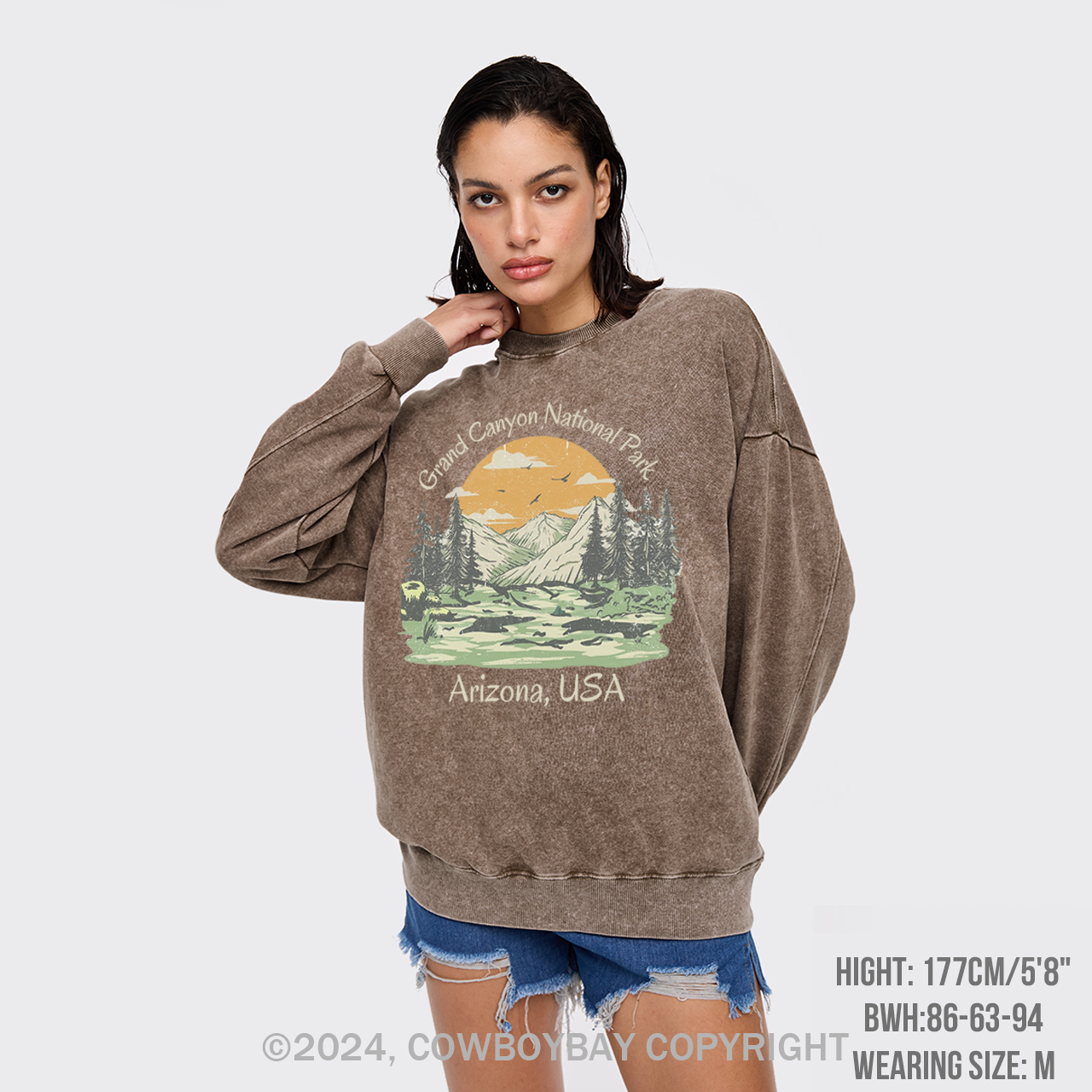 Grand Canyon National Park Washed Sweatshirts