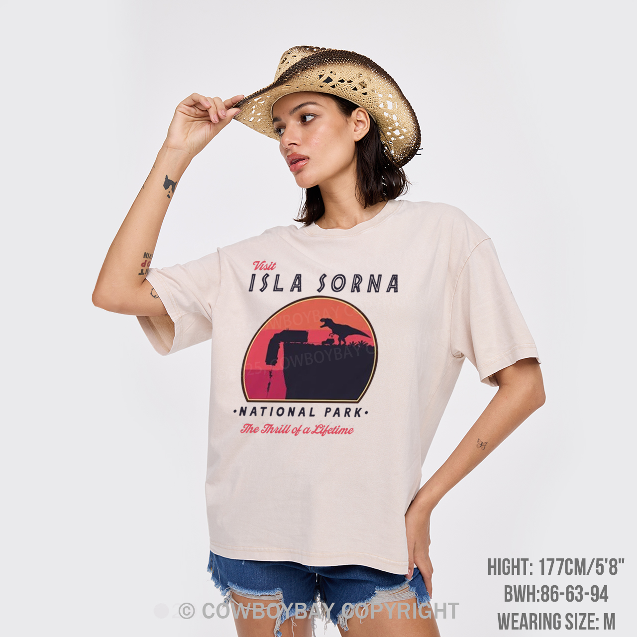 Visit Isla Sorna National Park Garment-dye Tees
