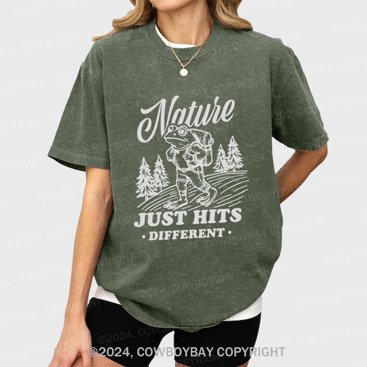 Nature Just Hits Different Garment-dye Tees