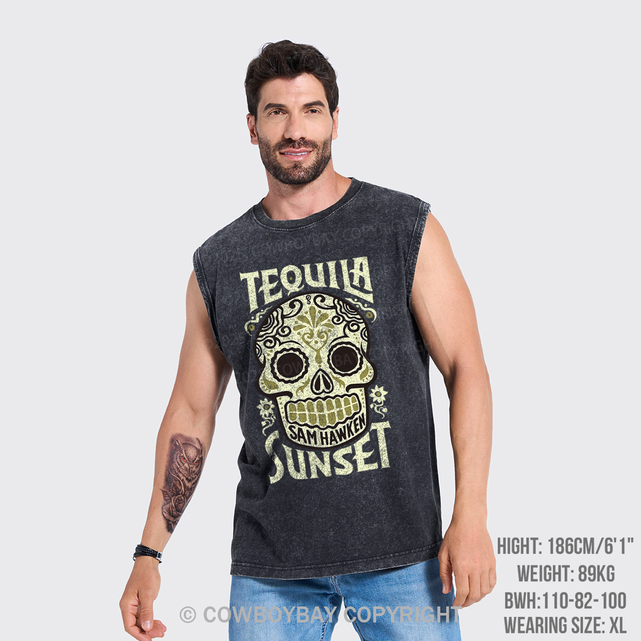 Tequila Sunset Washed Tanks