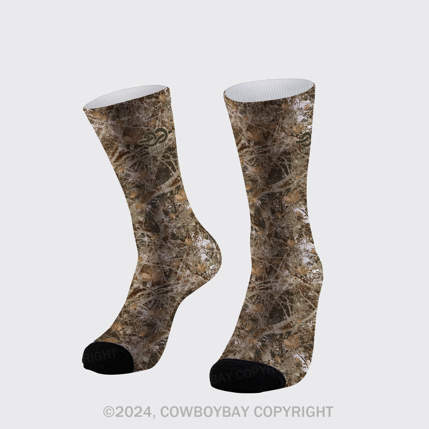 Outdoor Camouflage Printed Cotton Socks