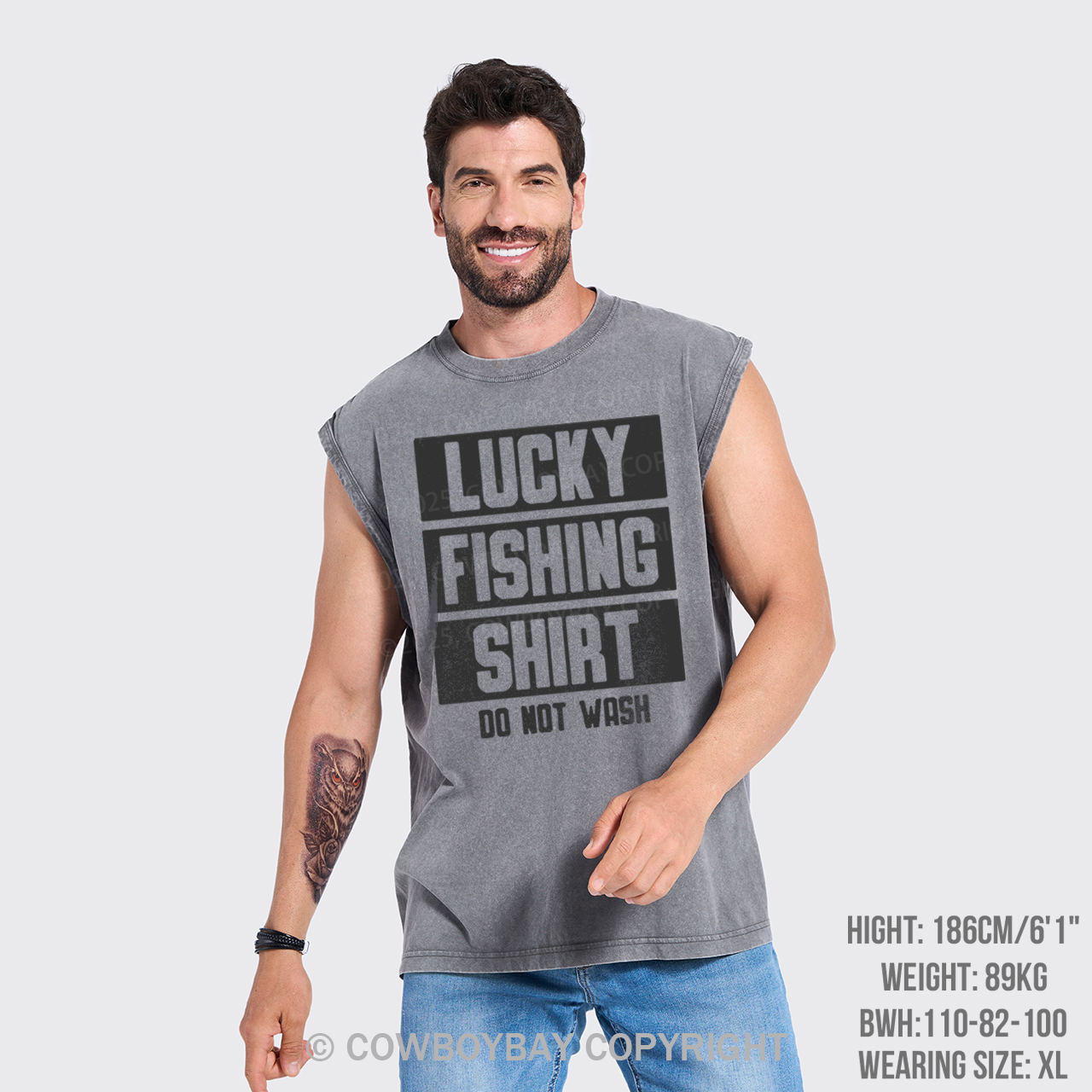 Lucky Fishing Shirt Do Not Wash Washed Tanks