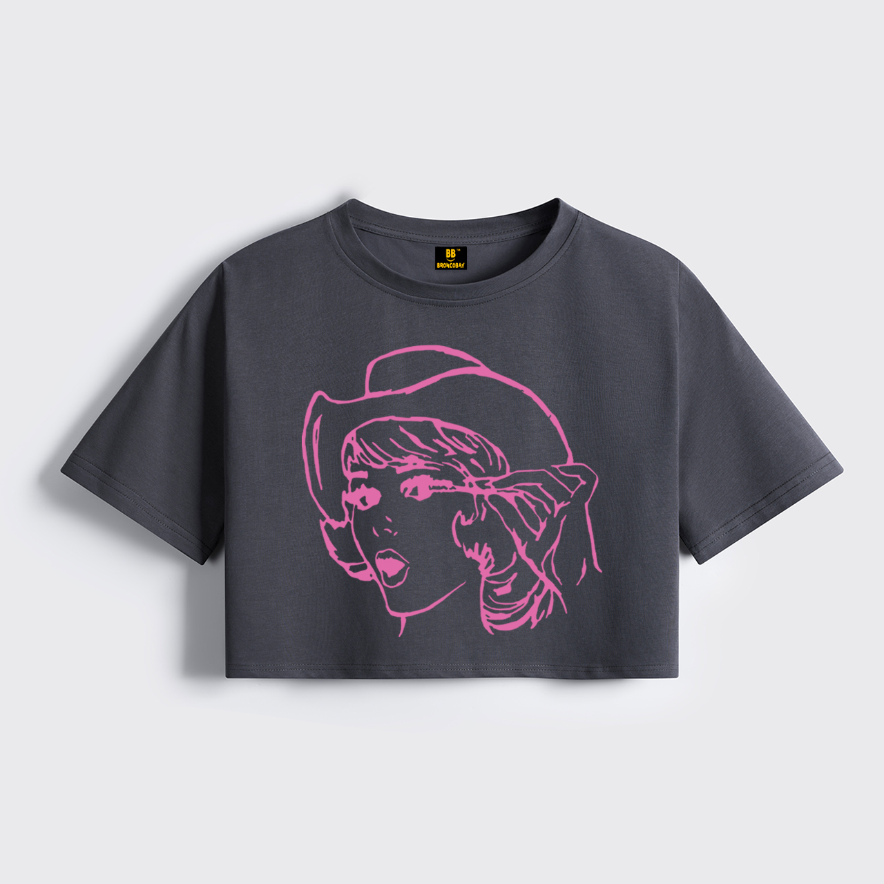 Vintage Nostalgic Cowgirl Cropped Boxy Tee