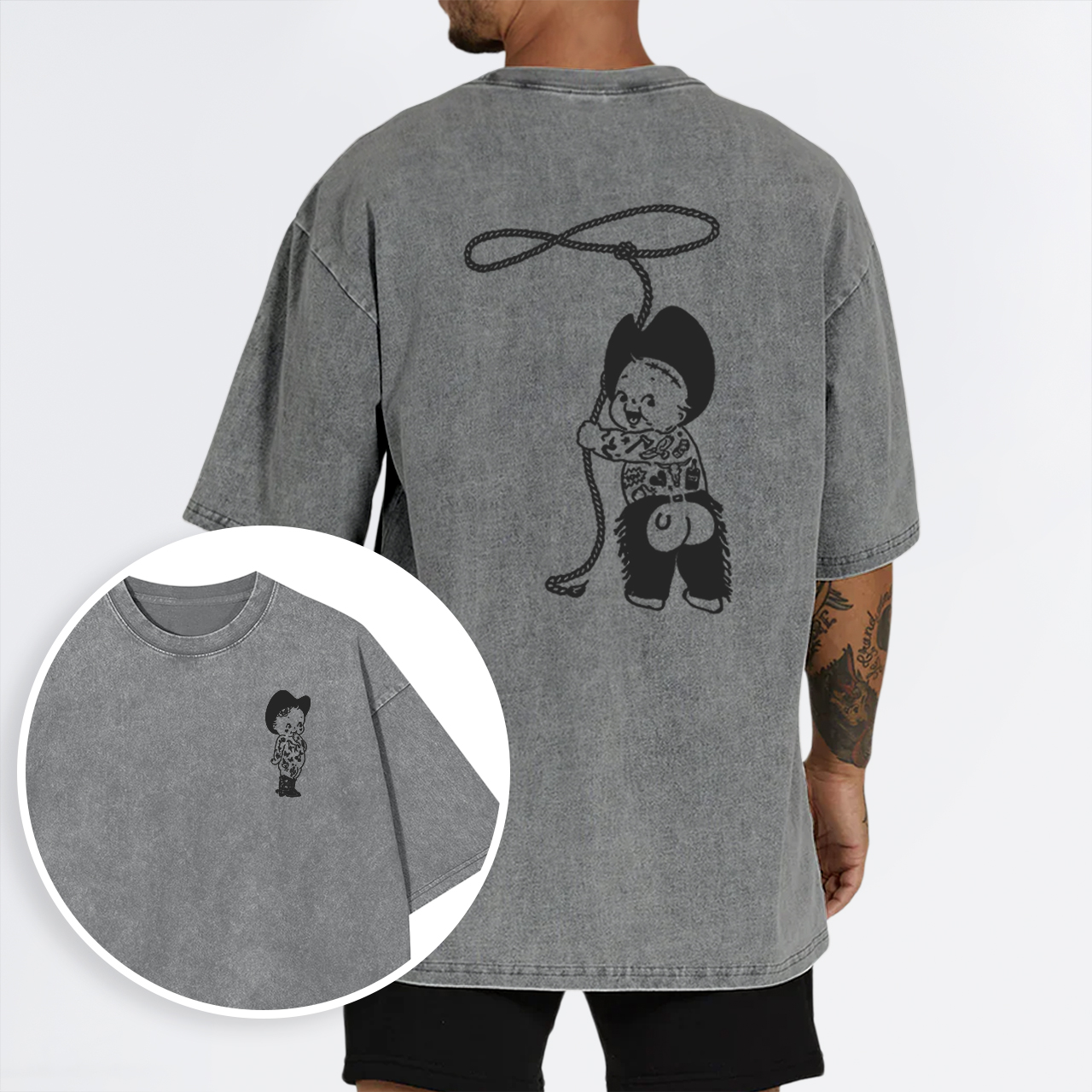 Kewpie Cowgirl&Kewpie Cowboy Garment-dye Tees