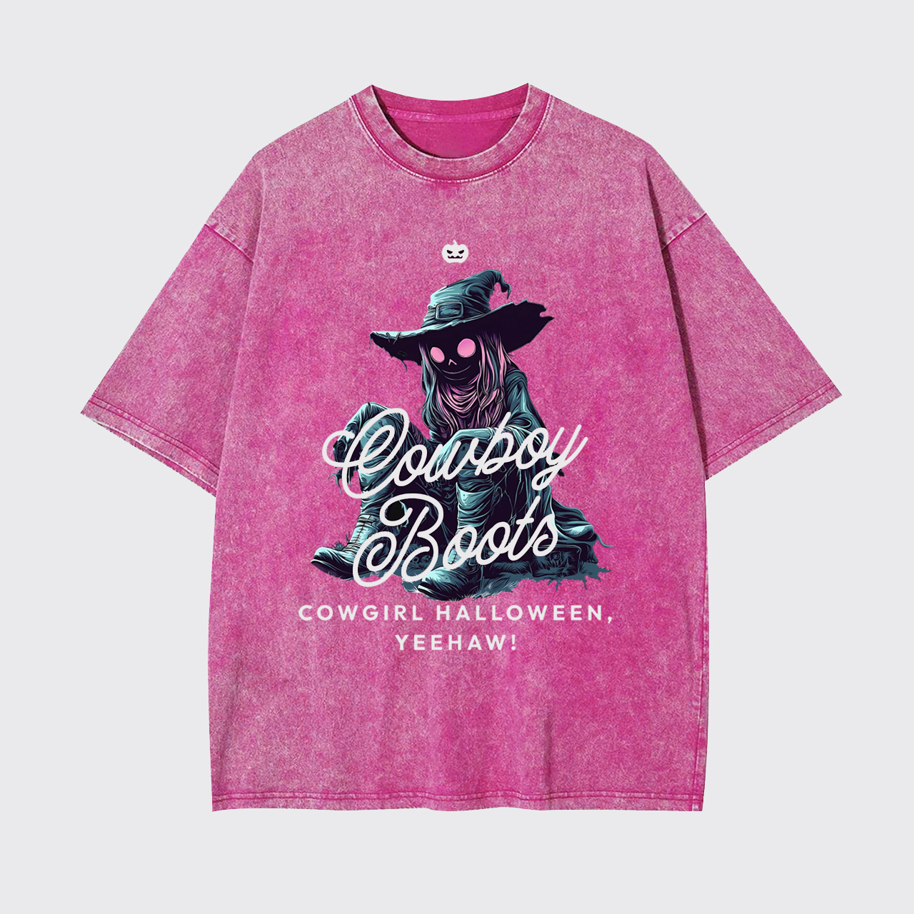 Spooky Western Cowgirl Halloween Garment-dye Tees