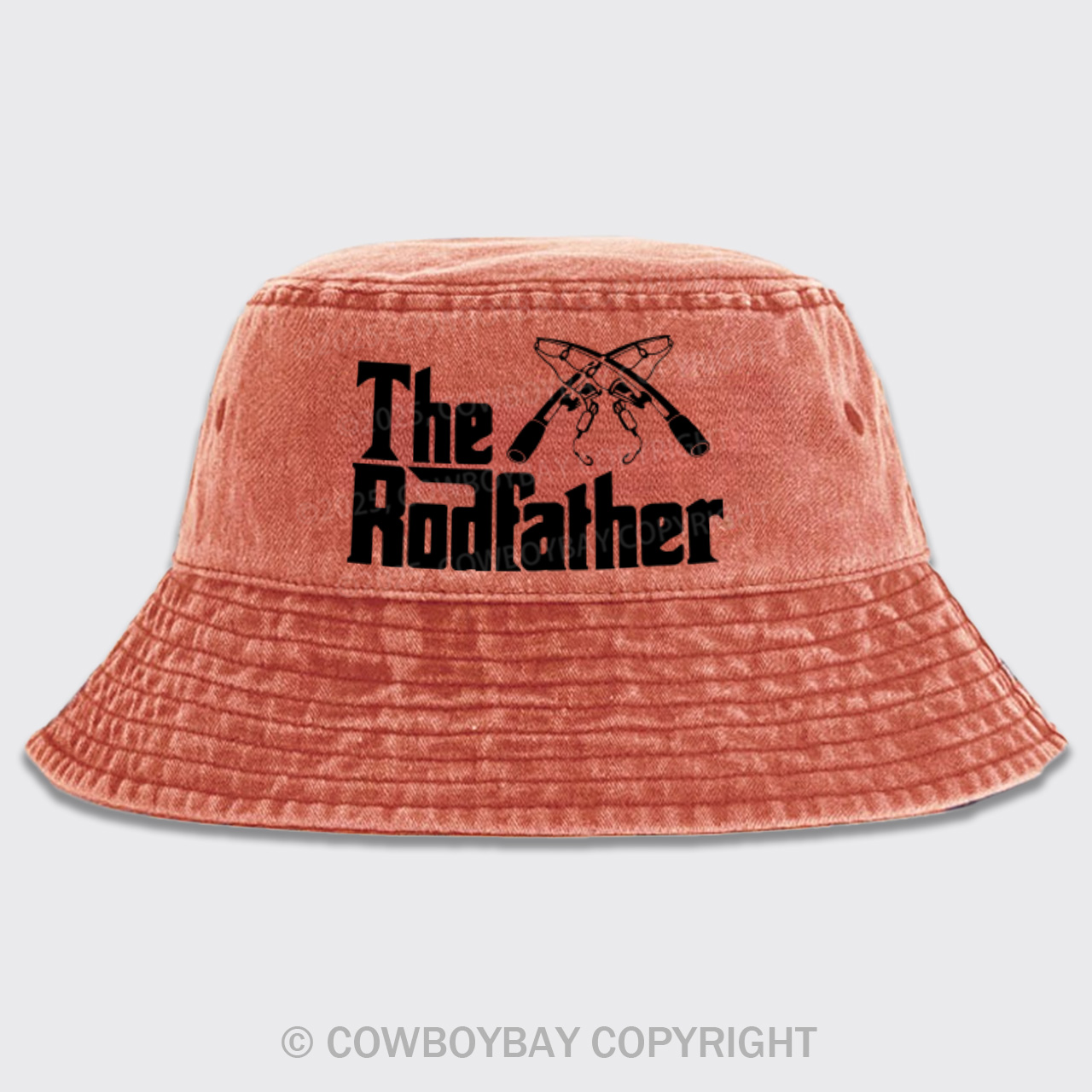 The Rodfather Funny Fishing Bucket Hat