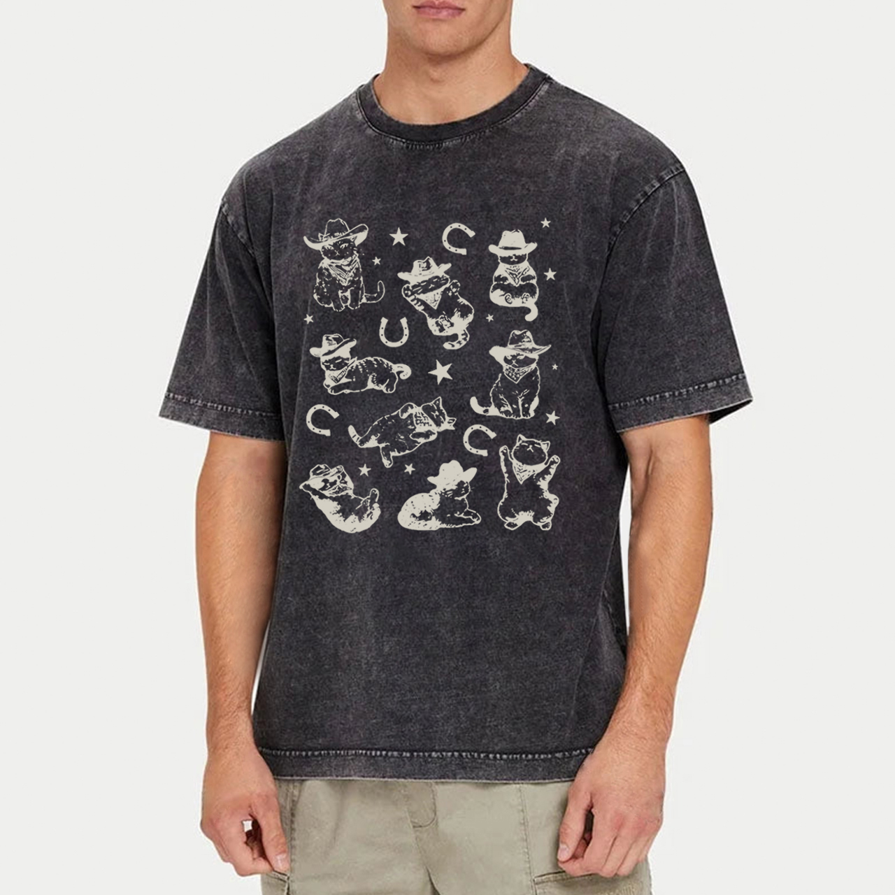 Cowboy Cats And Kittens Garment-dye Tees