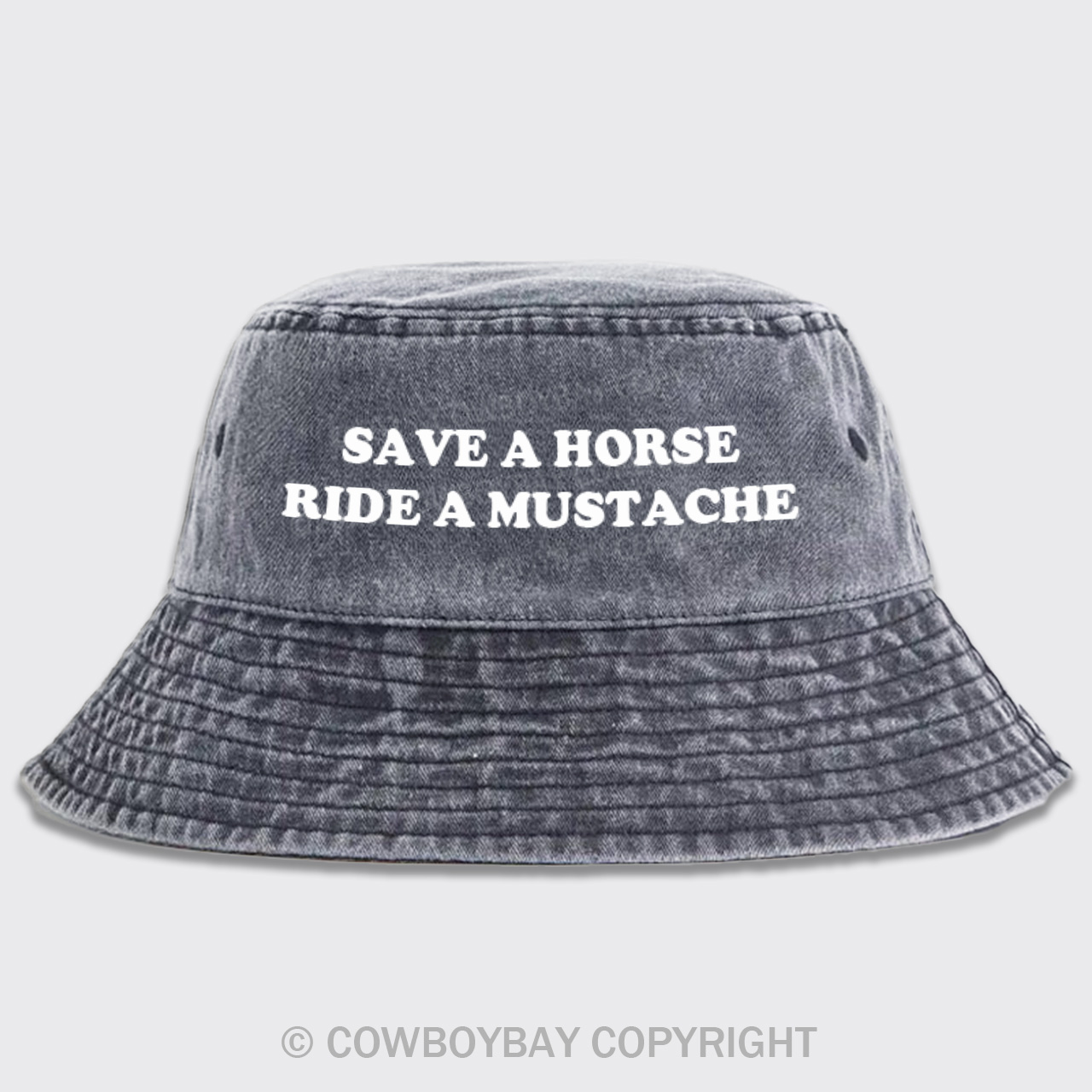 Save A Horse Ride A Mustache Bucket Hat