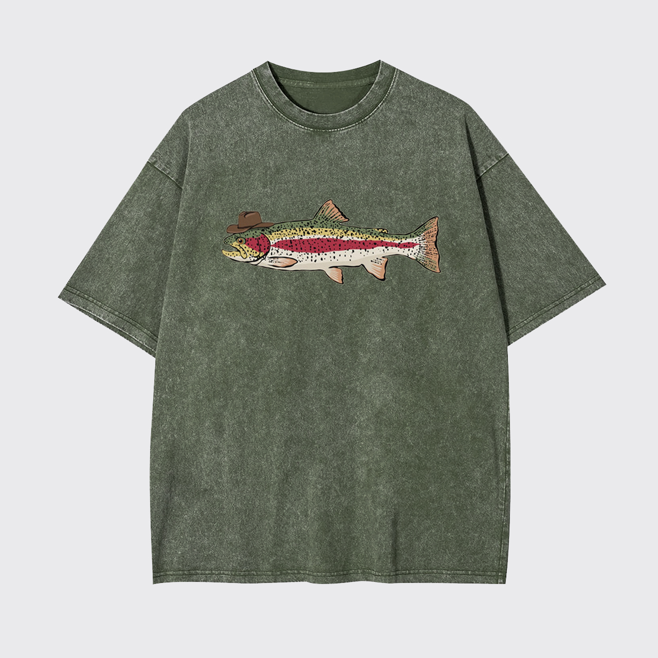 Cowboy Trout Western Fishing Garment-dye Tees