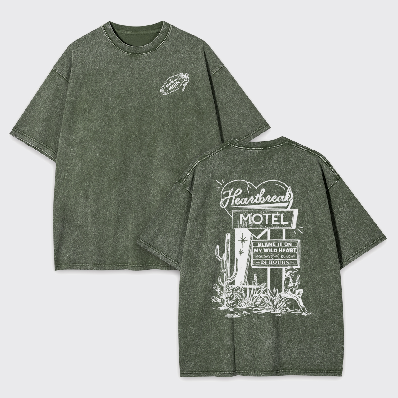 Heartbreak Motel Vintage Garment-dye Tees
