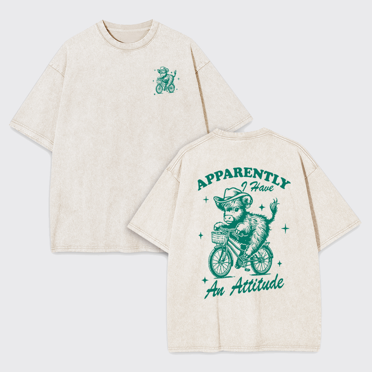 Apparently Have An Attitude Garment-dye Tees