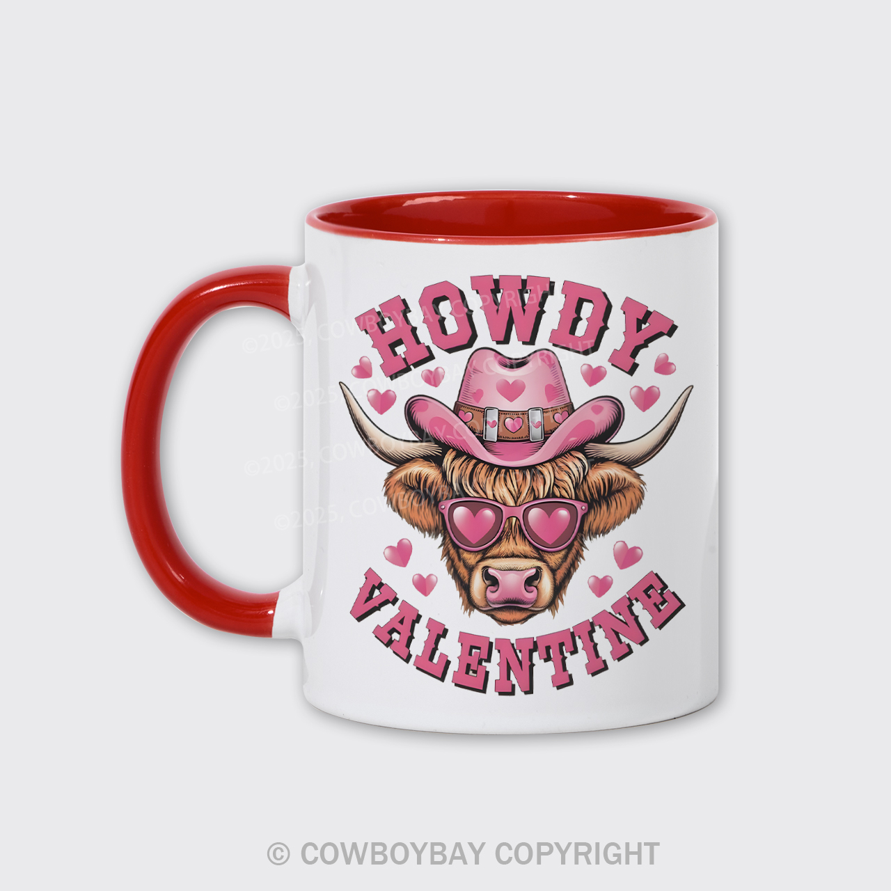 Howdy Valentine Cow Mug