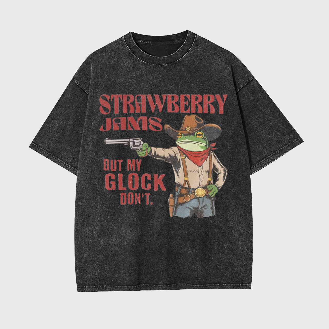 Strawberry Jams But My Glock Don't Garment-dye Tees