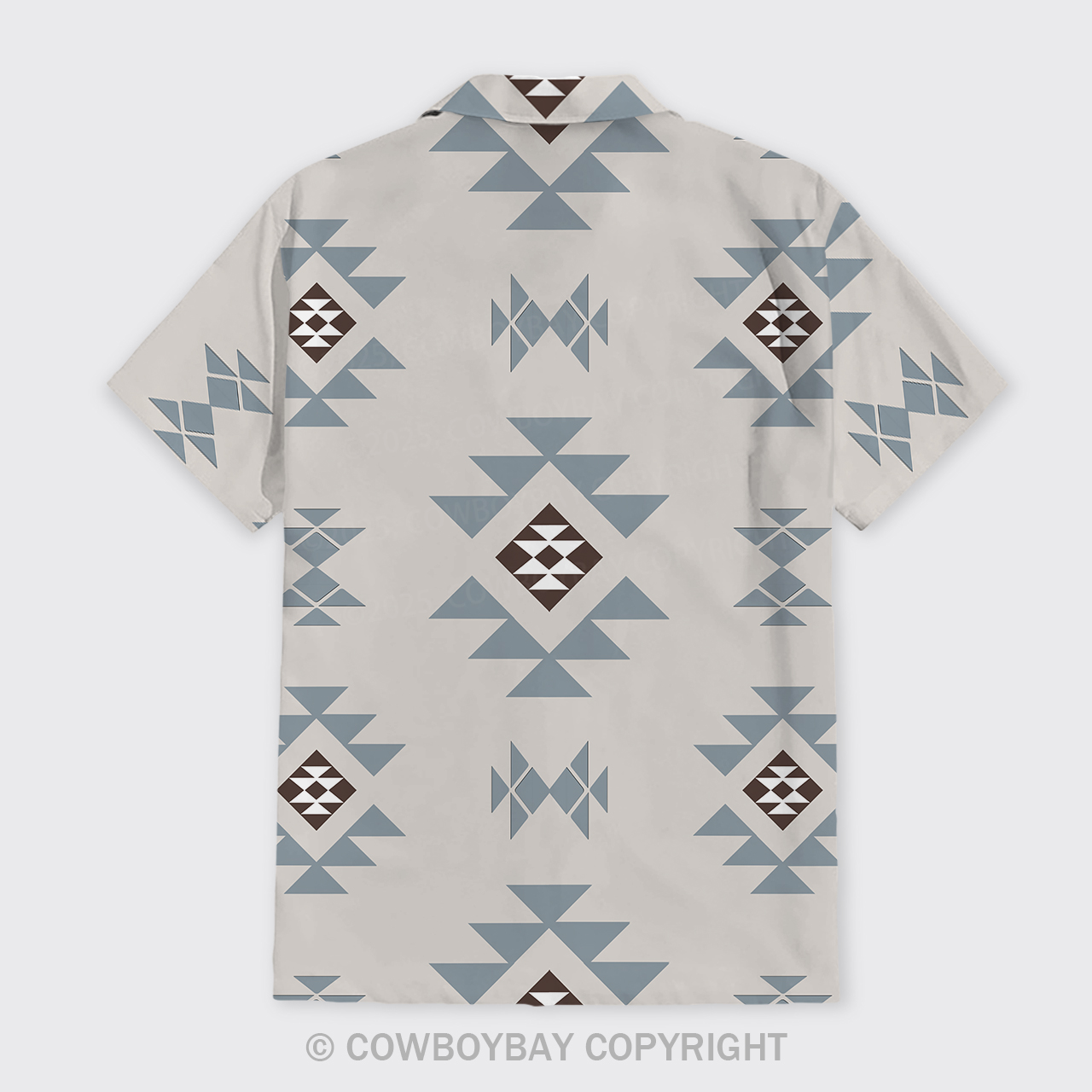 Aztec Pattern Design Button Up Shirts_3