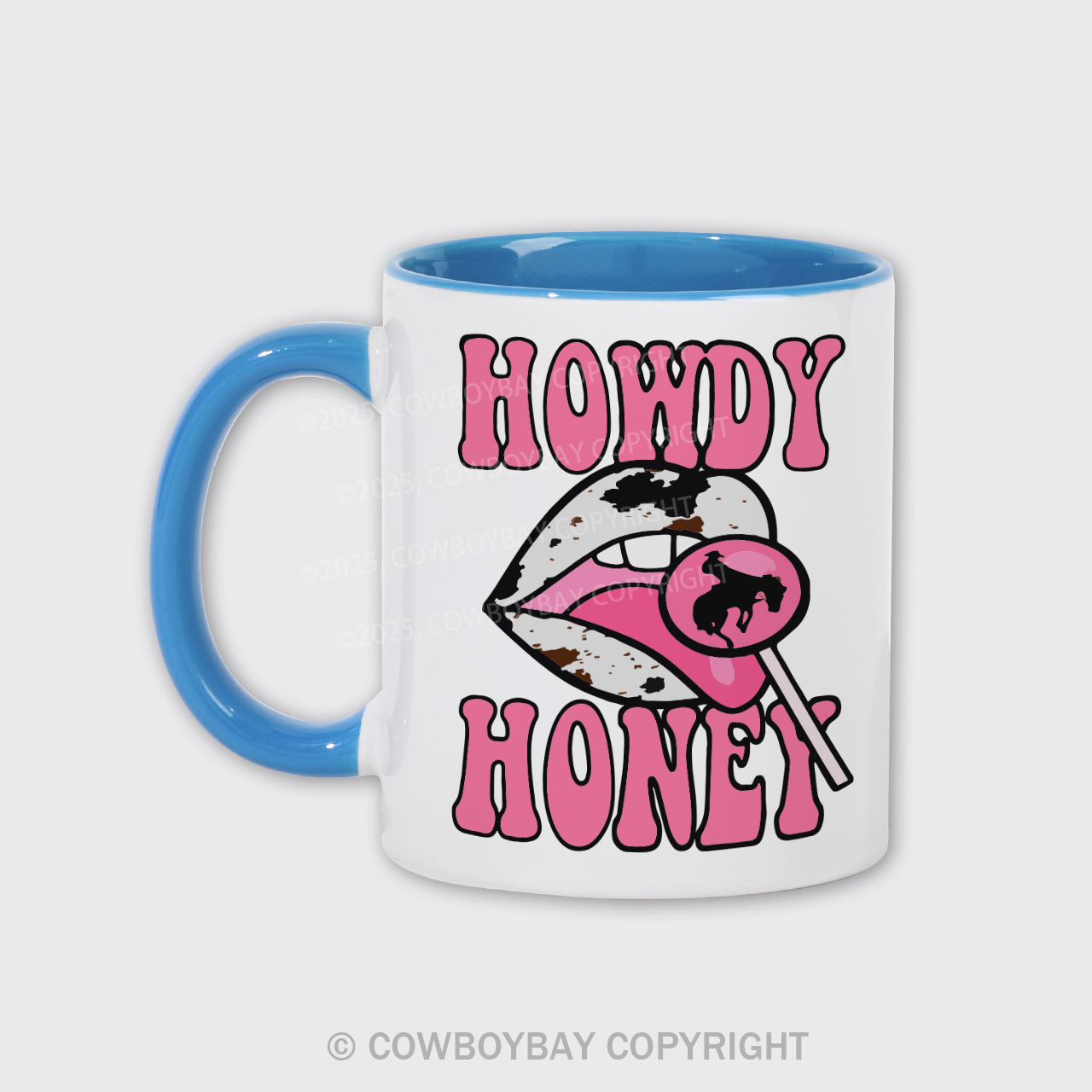 Retro Cowgirl, Valentine's Day Mug