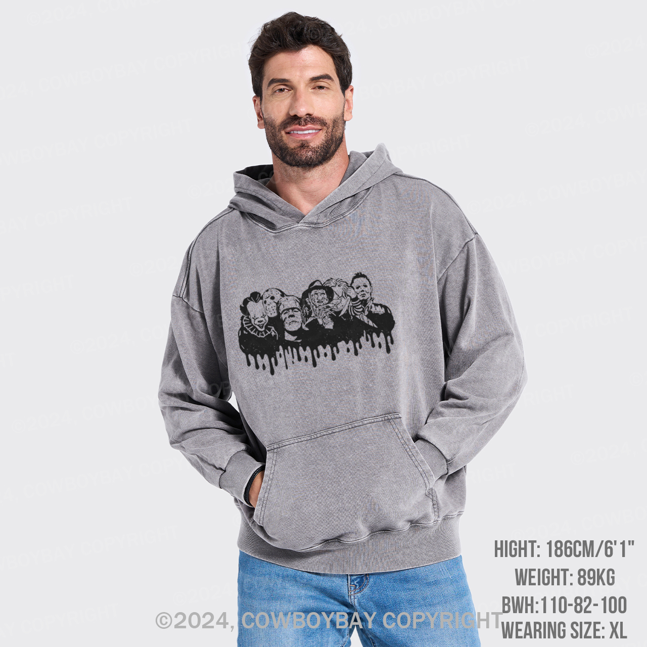 Cricut Movie Stars Midnight Falls Garment-Dye Hoodies