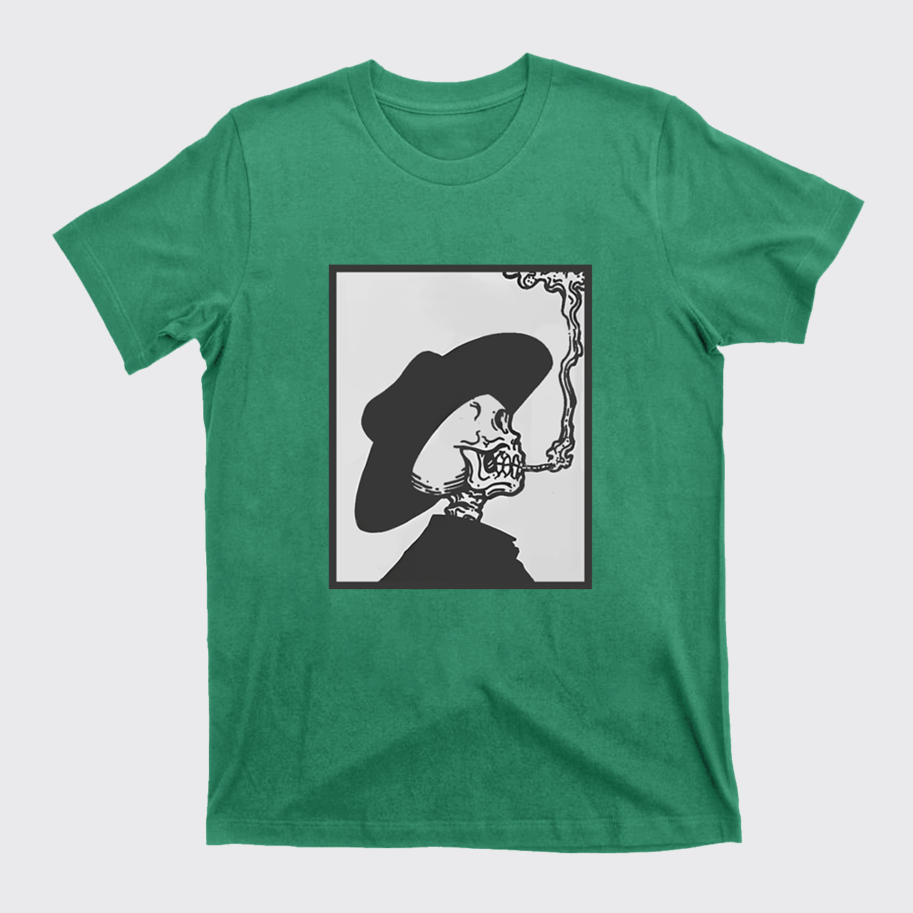 Smoking Cowboy Skeleton T-Shirts