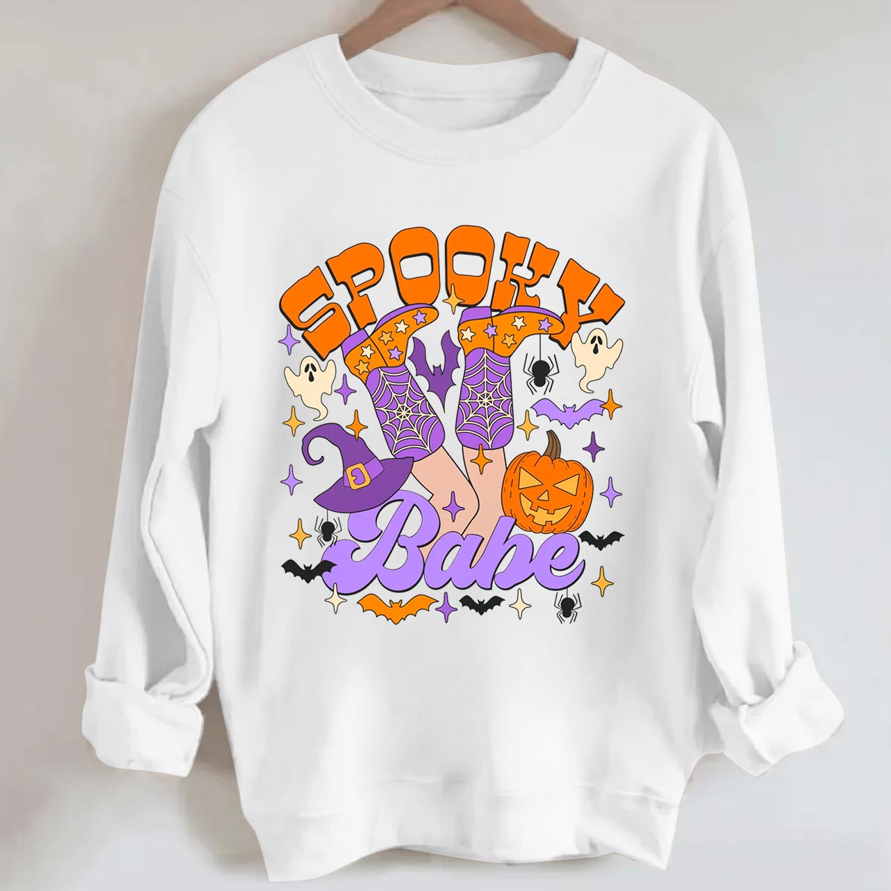 Spooky Babe Halloween Sweatshirt