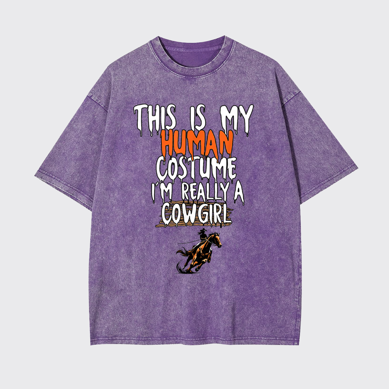 Halloween I'm Really A Cowgirl Garment-dye Tees