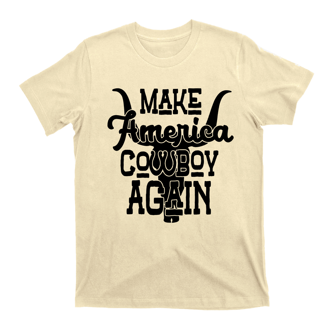 Cow Head Make America Cowboy Again T-Shirts