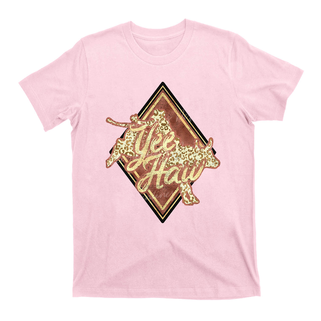 YeeHaw Cowboy Diamond Card Bull T-Shirts