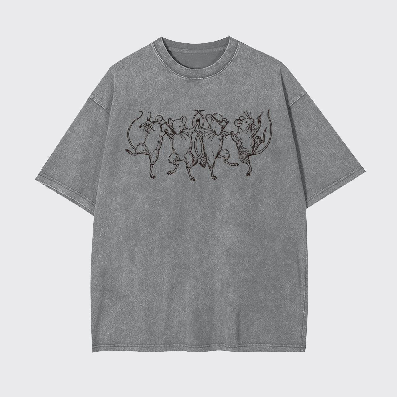 Dancing Cowboy Rats Garment-dye Tees