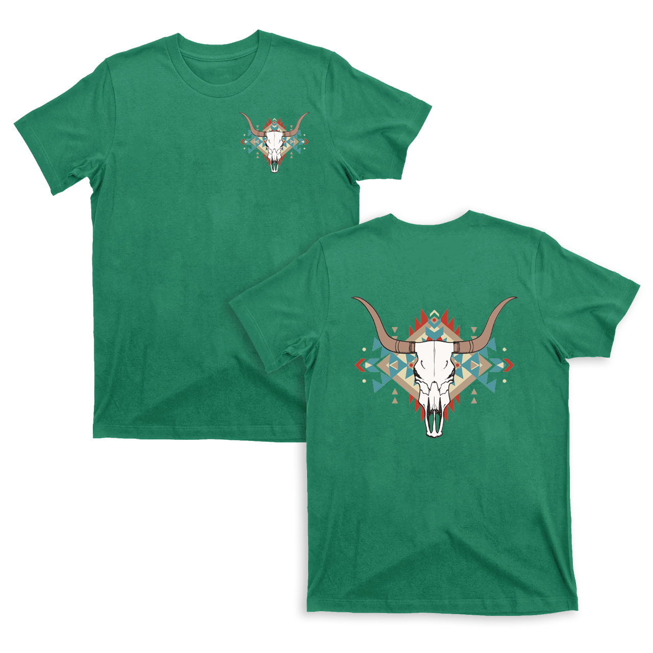 Classic Bull Head Religion Cowboy T-Shirts