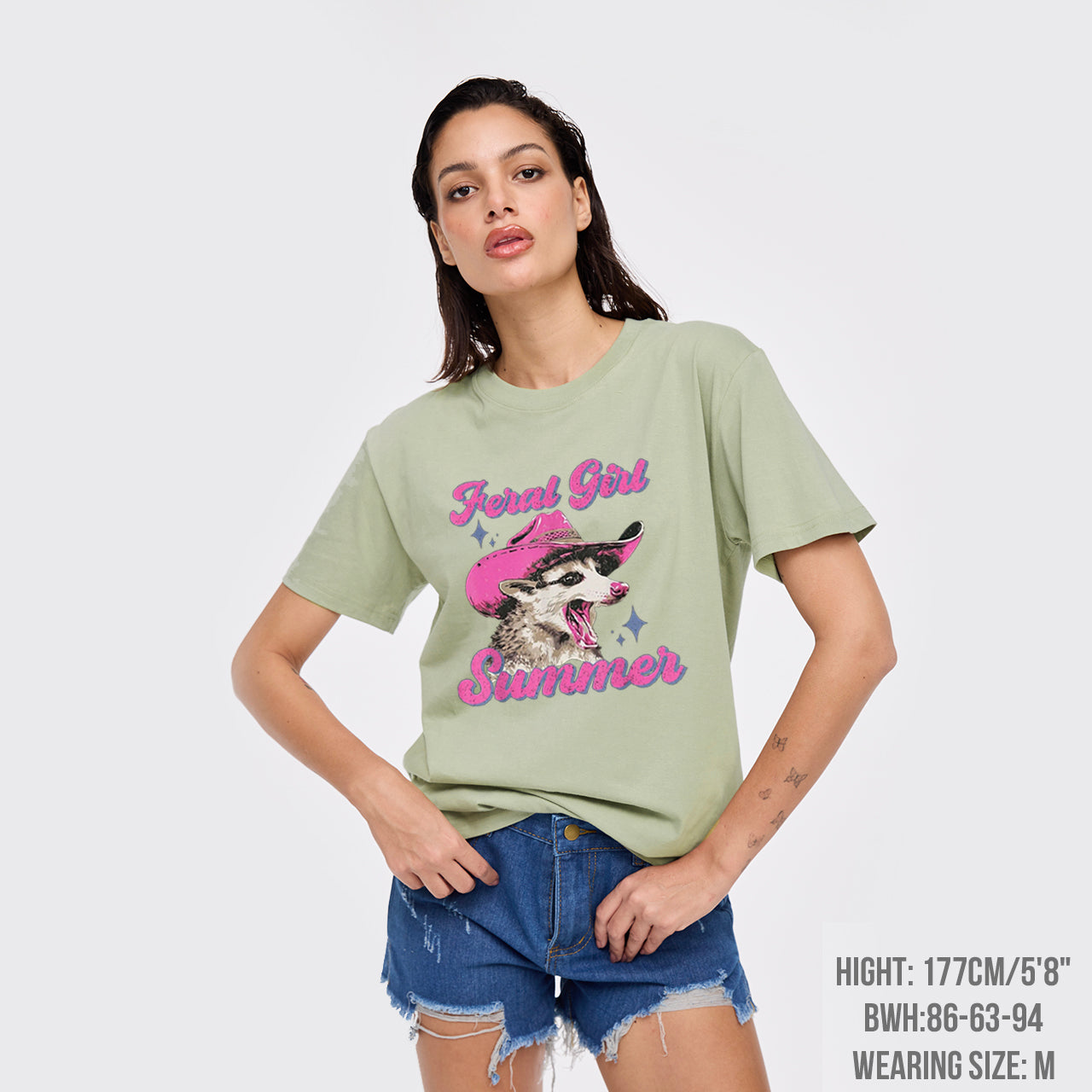 Trash Raccoon-Feral Girl T-Shirts