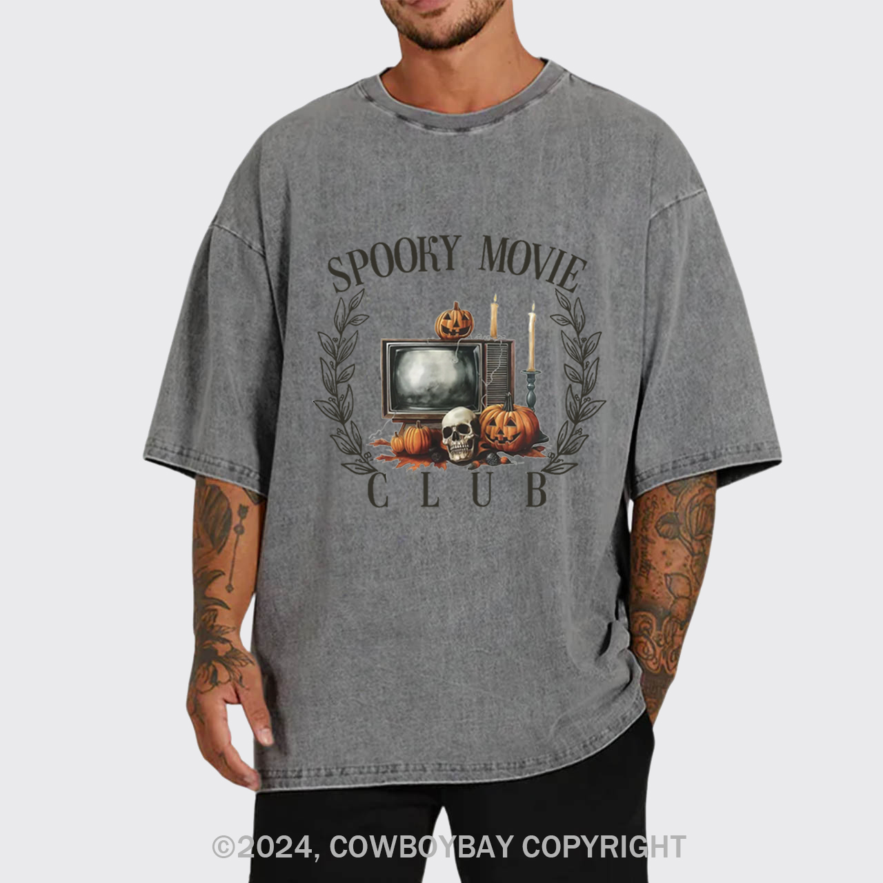 Spooky Movie Club Garment-dye Tees