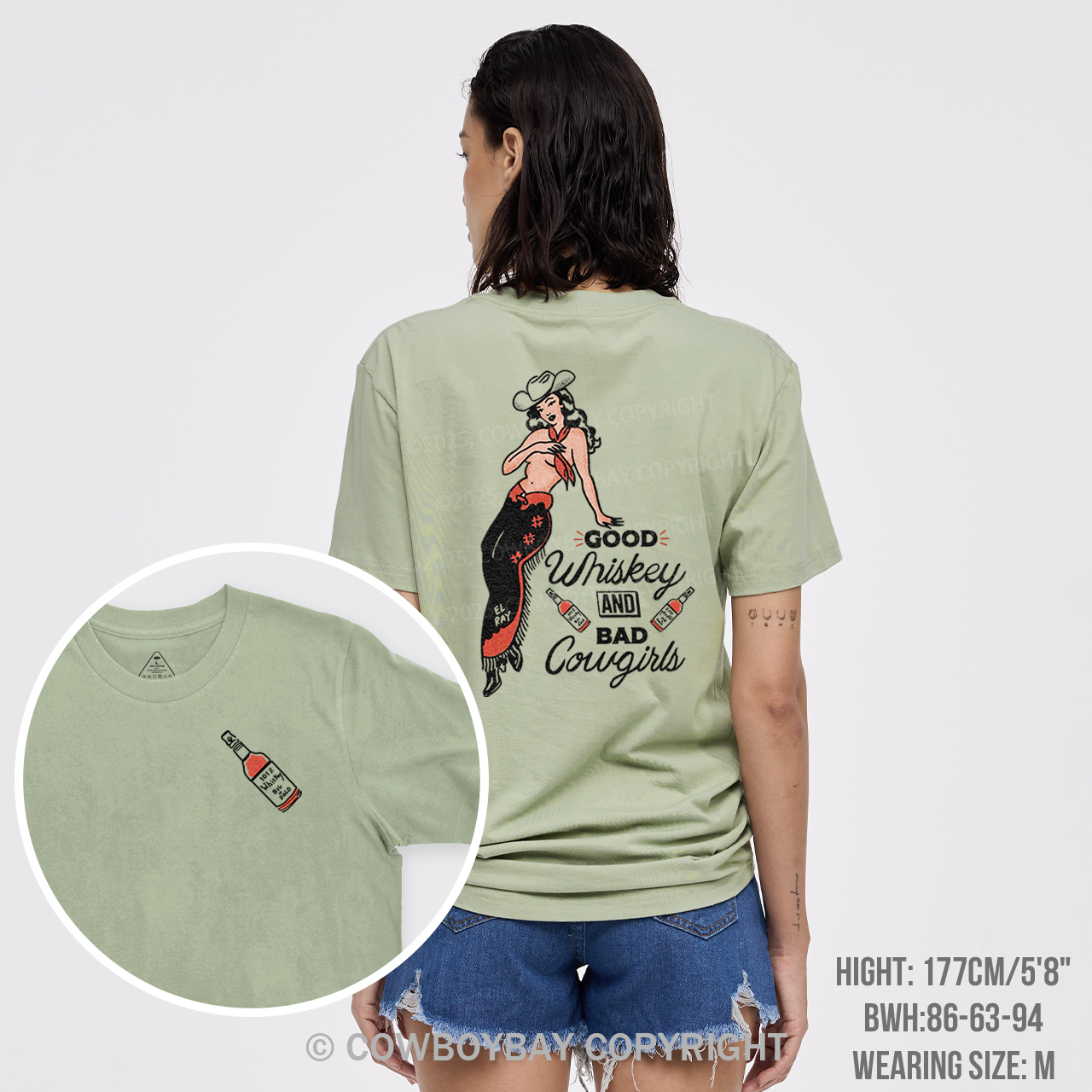 Good Whiskey And Bad Cowgirl T-Shirts