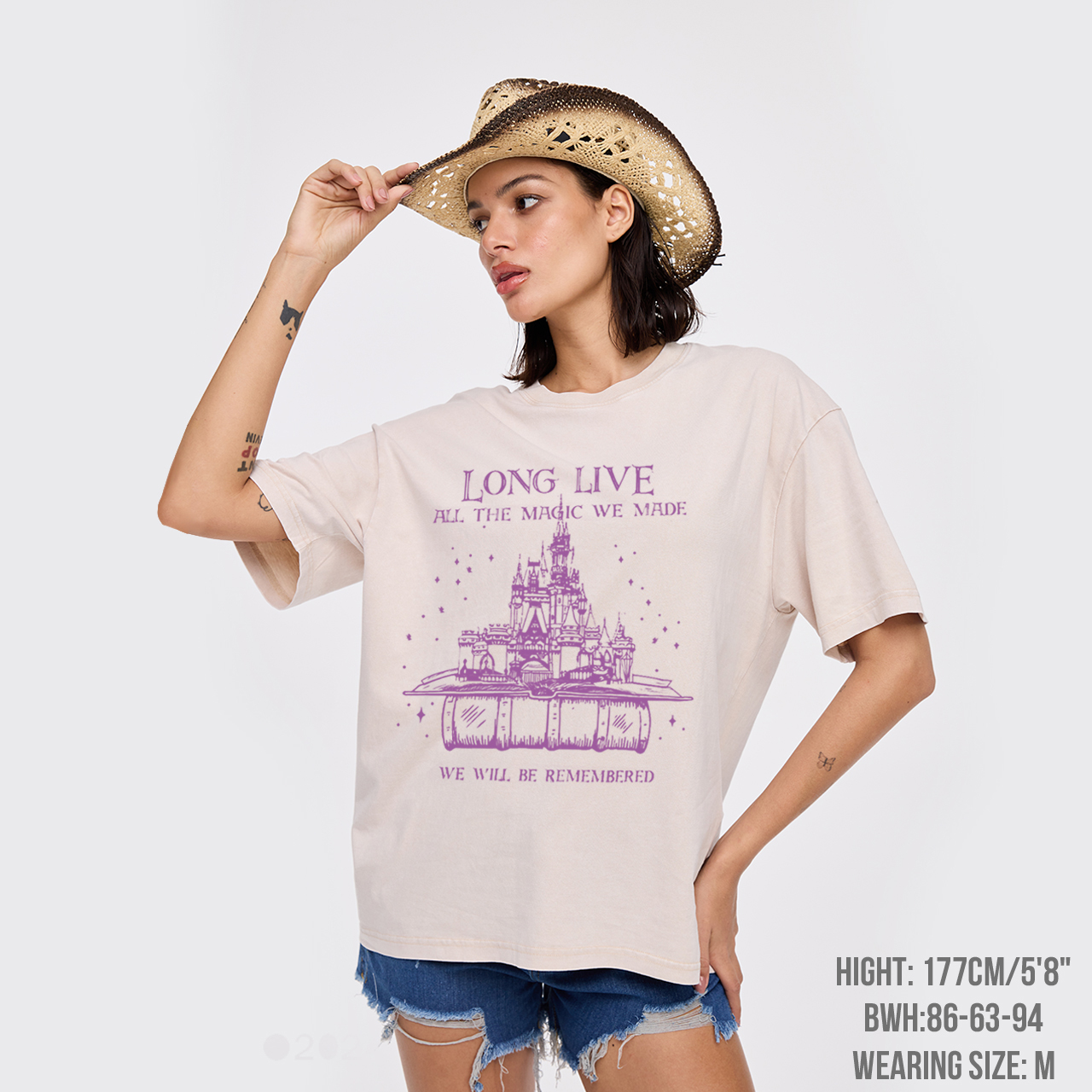 Vintage Long Live We Will Be Remembered Garment-dye Tees