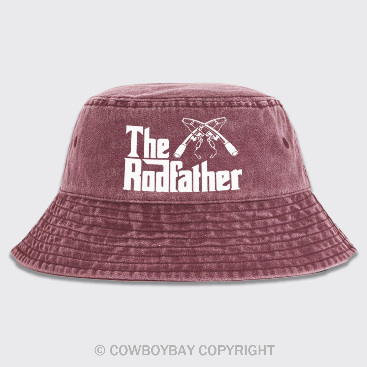 The Rodfather Funny Fishing Bucket Hat