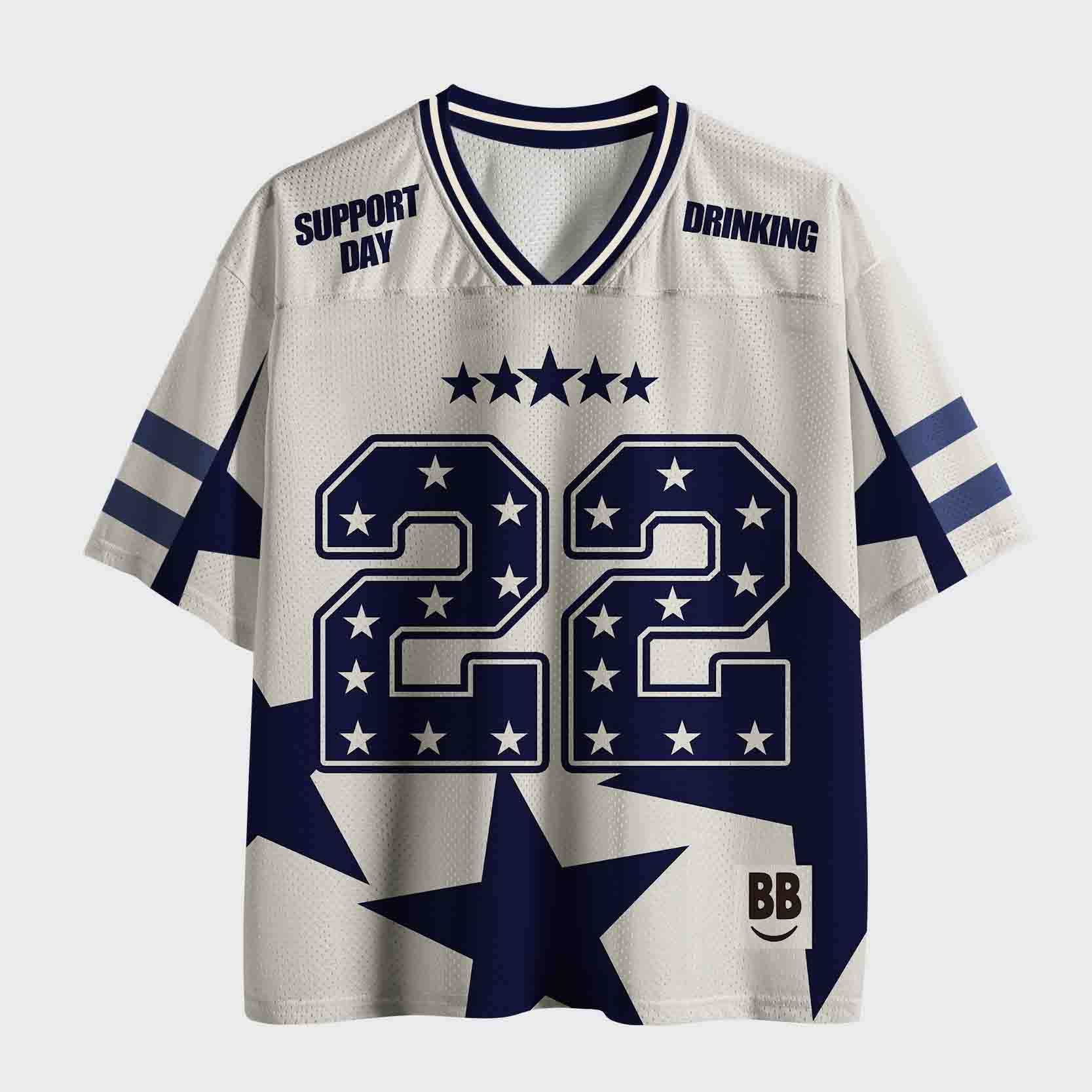Personalized Day Drinking Star Mesh Jersey