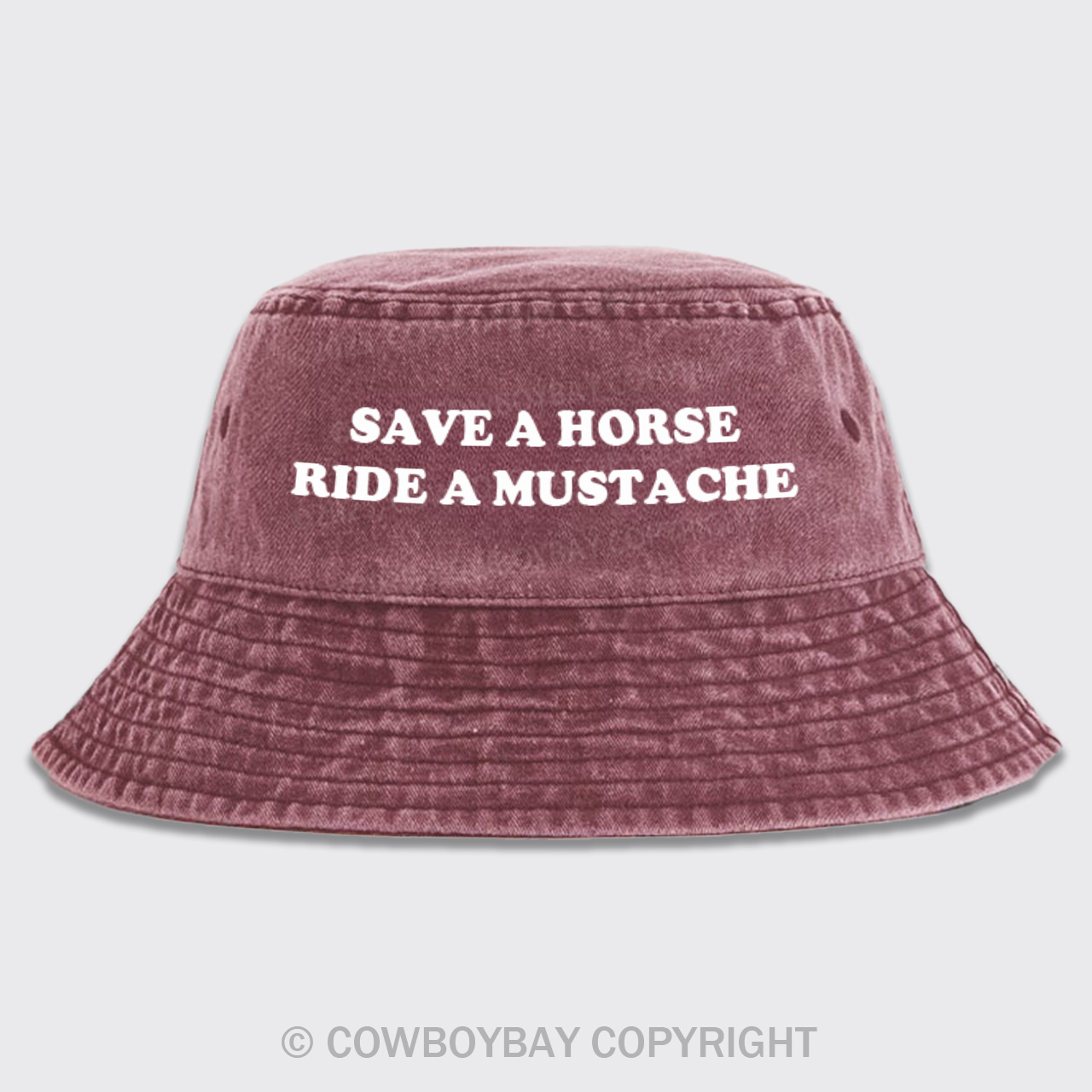 Save A Horse Ride A Mustache Bucket Hat