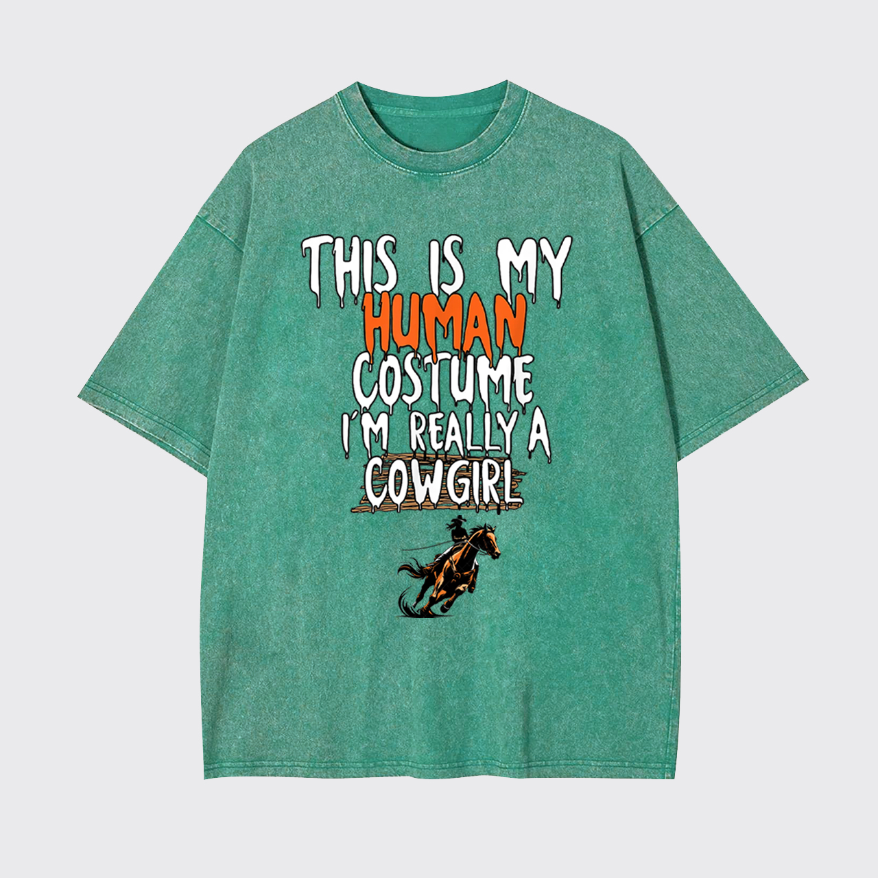 Halloween I'm Really A Cowgirl Garment-dye Tees