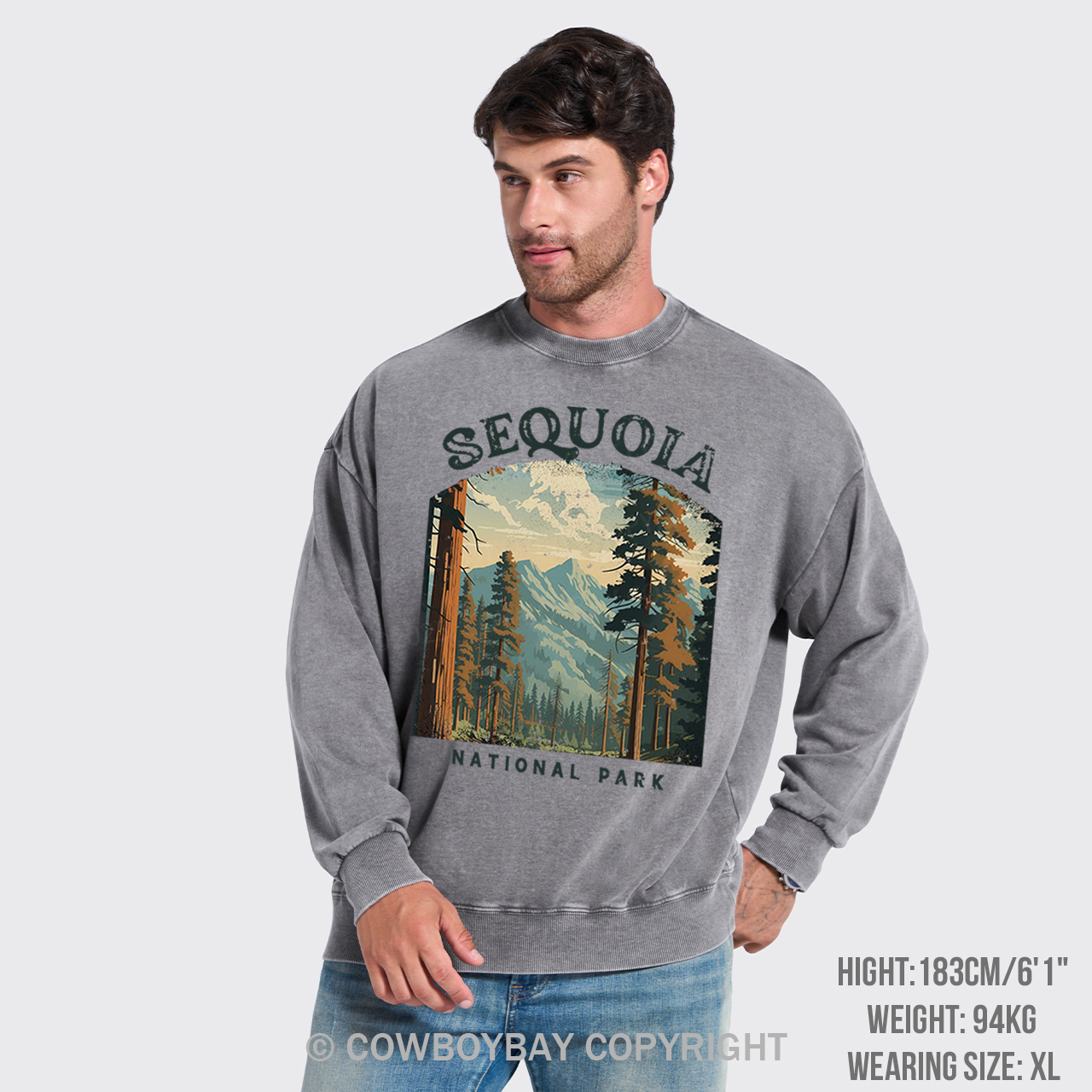 Sequoia National Park Washed Sweatshirts