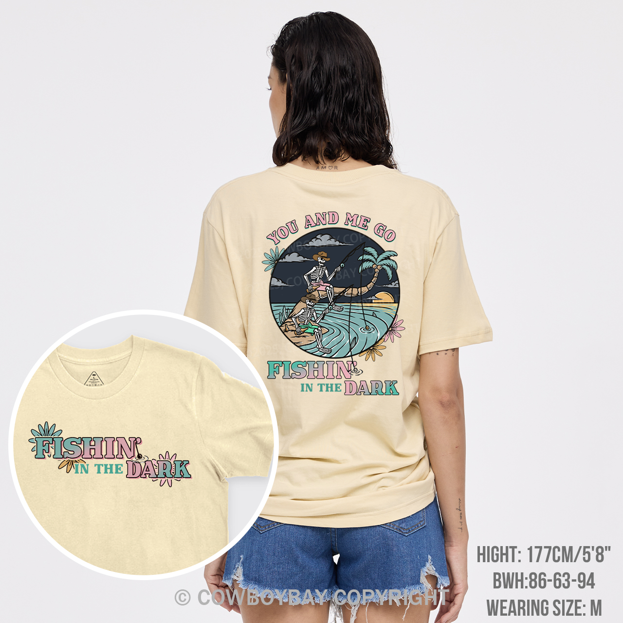 Fishin In The Dark Cowboy T-Shirts
