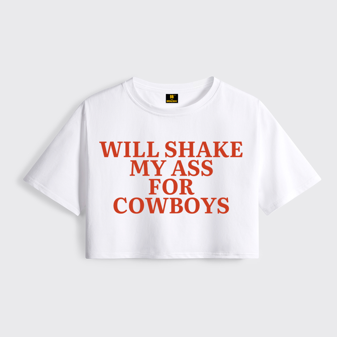 Will Shake My Ass for Cowboys Cropped Boxy Tee