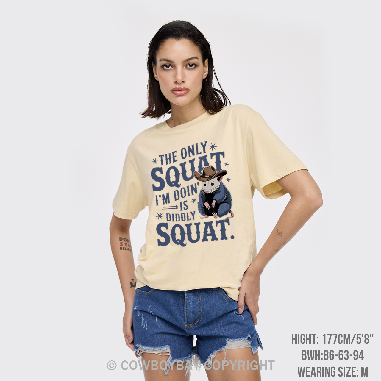 The Only Squat I'm Doing Is Diddly Squat T-Shirts