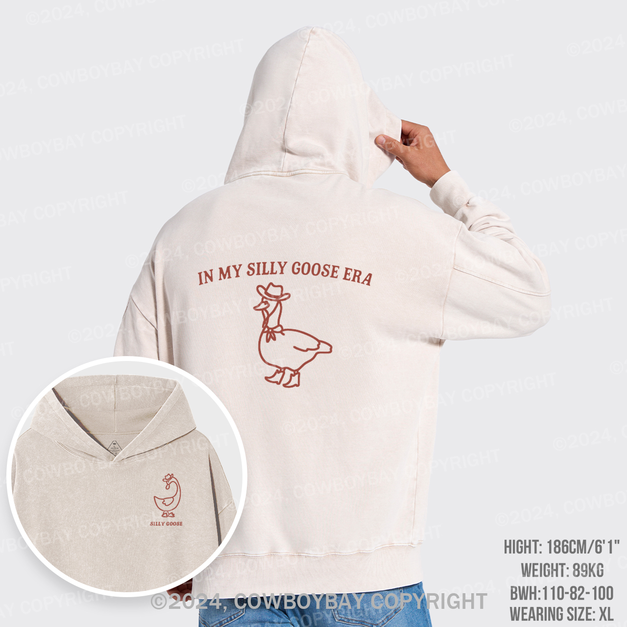 In My Silly Goose Era, Silly Goose Garment-Dye Hoodies