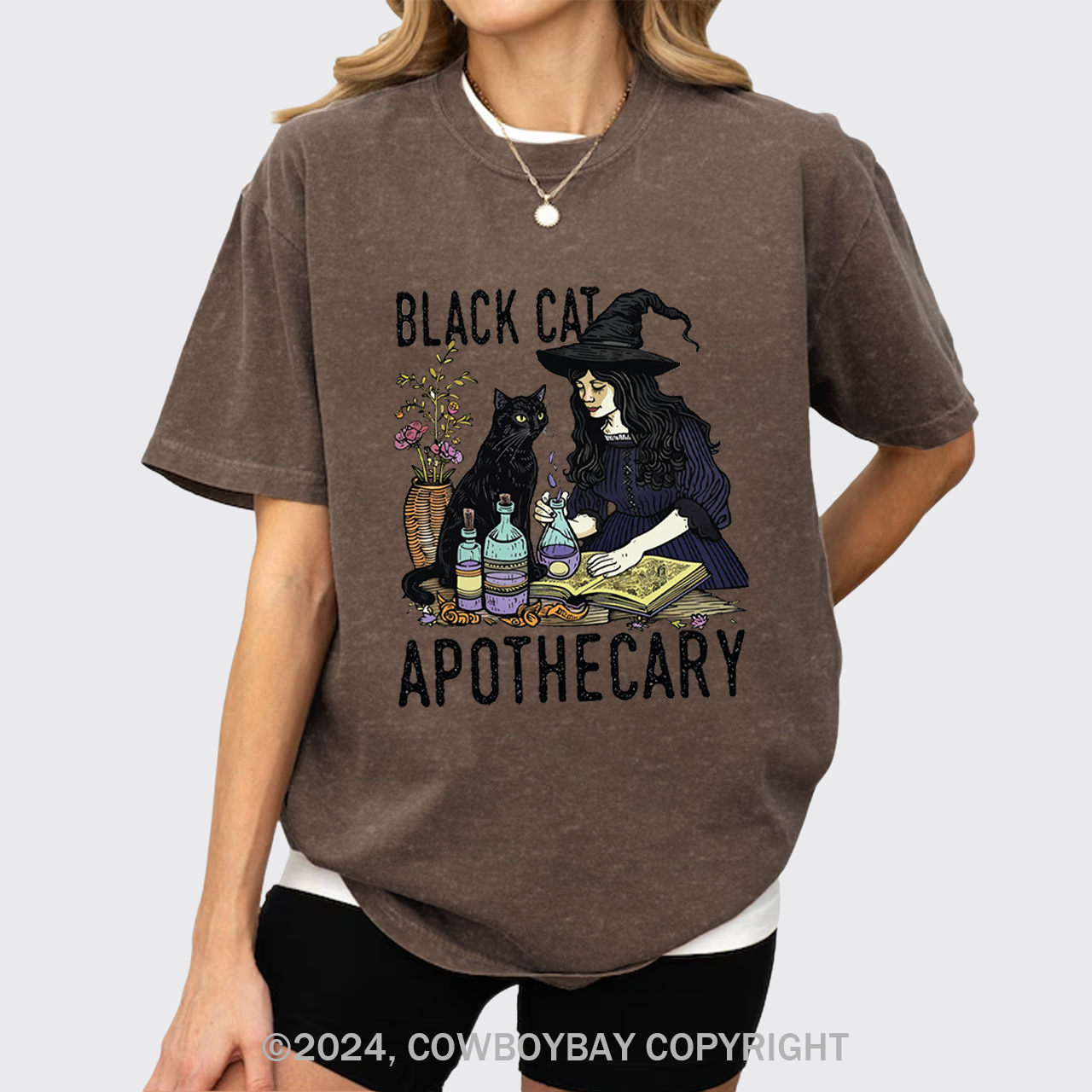 Black Cat Apothecary Garment-dye Tees