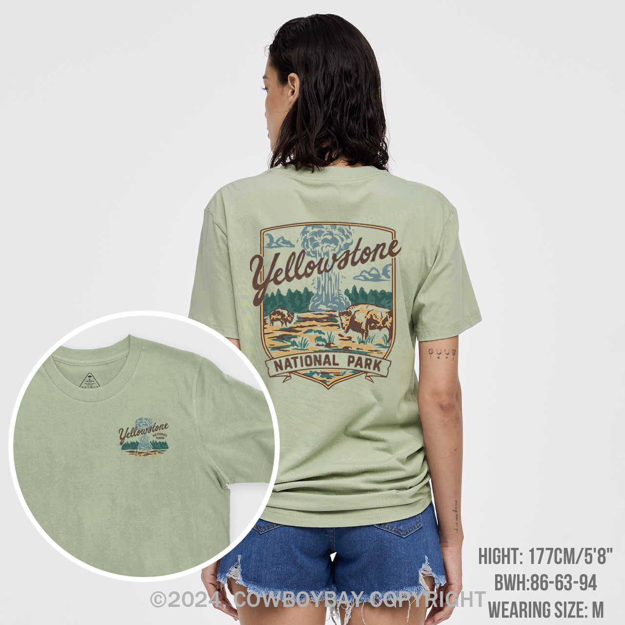 Yellowstone Vintage Illustration T-Shirts