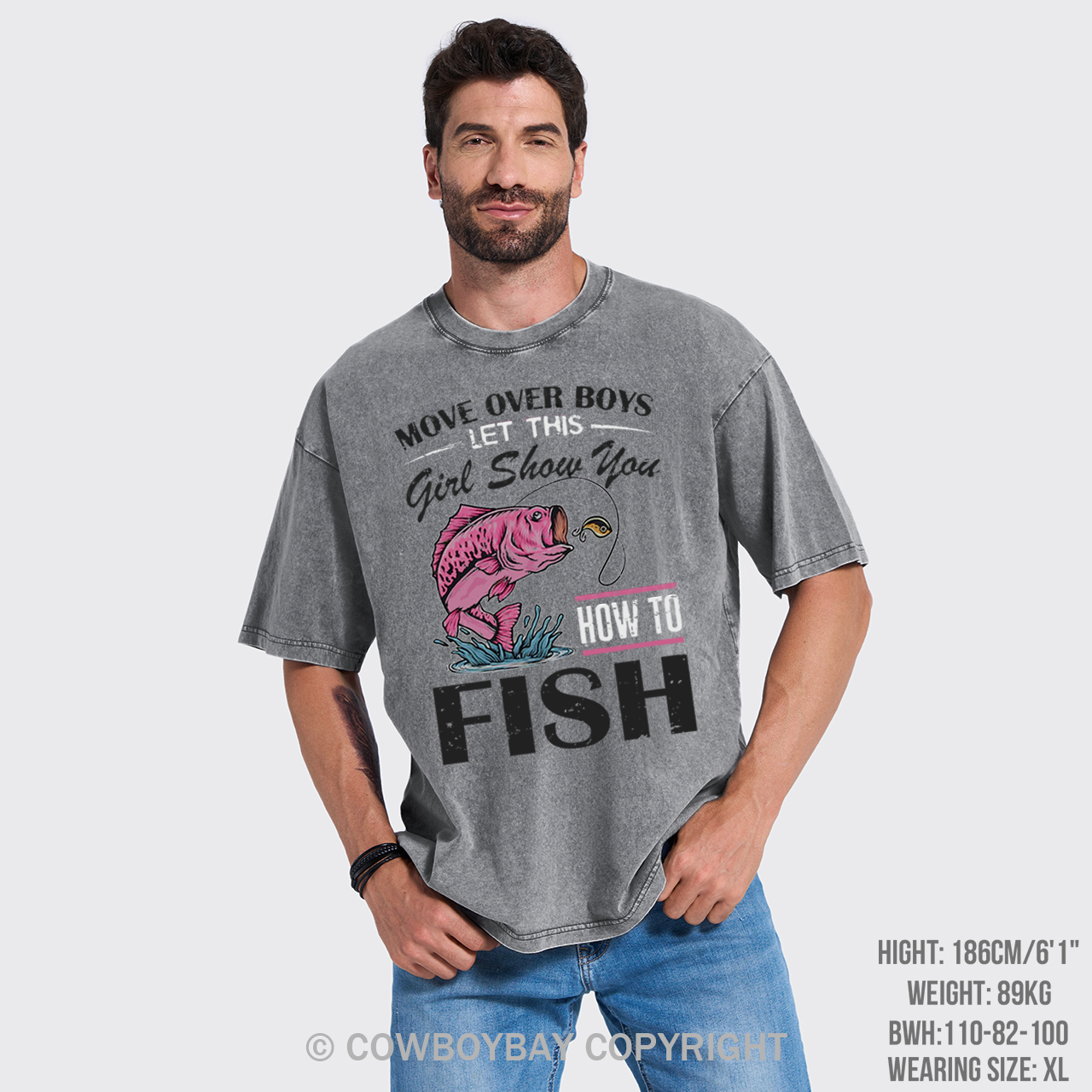 Move Over Boys Fishing Garment-dye Tees